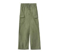 Baggy-Hose in Leinen-Optik im Relaxed Fit 140 olive 2165901.7807.140