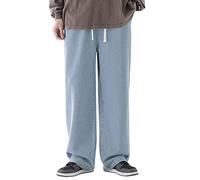 Baggy-Jeans für Herren, Hip-Hop, Übergröße, lässige Hose mit weitem Bein, Y2K, Biker-Jeans, gerades Bein, Hip-Hop, Streetwear, Denim-Hose, Baggy-Motorrad-Jeans mit Taschen, Streetwear-Hose, a, 3XL