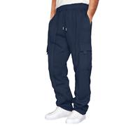 Baggy Jogginghose Herren Outdoorhose Teenager Skateboard Hosen Große Größen Stretch Relaxed-Fit Stoffhose Winter Sweathose Winterhose Cargohose Sport Hose Haremshose Wanderhose