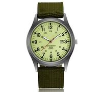 Bagima Modische Herrenuhr, Leuchtend Im Dunkeln Leuchtend, Militäruhr, Armee, Lässiges Zifferblatt, Kalender, Sport-Quarzuhr (Leuchtendes Grün)