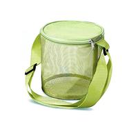 Bagima Muschel-Sammeltasche, Kinder-Strand-Netztasche mit Reißverschluss und verstellbaren Tragegurten, Strand-Spielzeugtasche, Muschel-Netztasche für Jungen und Mädchen, Jagd auf Muscheln im Sand