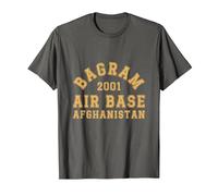 Bagram Air Base, Afghanistan, 2001, US-Militär im Vintage-Stil T-Shirt, Herren, Anthrazit, 4XL