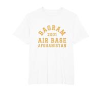 Bagram Air Base, Afghanistan, 2001, US-Militär im Vintage-Stil T-Shirt, Herren Große Größen, Weiß, 4X Tall