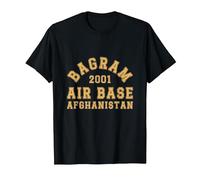 Bagram Air Base, Afghanistan, 2001, US-Militär im Vintage-Stil T-Shirt, Herren, Schwarz, 4XL