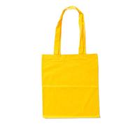 Bags by Jassz Stoffbeutel aus Baumwolle mit langen Henkeln (ca. 38 x 42 cm, Gelb)