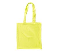 Bags by Jassz Stoffbeutel aus Baumwolle mit langen Henkeln (ca. 38 x 42 cm, Limegrün)