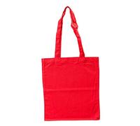 Bags by Jassz Stoffbeutel aus Baumwolle mit langen Henkeln (ca. 38 x 42 cm, Red)