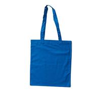 Bags by Jassz Stoffbeutel aus Baumwolle mit langen Henkeln (ca. 38 x 42 cm, Royalblau)