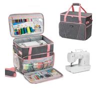 BAGSFY Nähmaschinenkoffer, Reisetasche, Tragetasche für Nähmaschine, Universal-Nähkästchen, Aufbewahrungstasche für Brother, Singer, Bernina und die meisten Standard-Nähmaschinen
