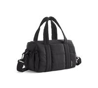 bagsmart Mini Damen Umhängetasche Sporttasche Damen, crossbody bag damen, 5L gesteppte Sporttasche für Wochenende/Schwimmen, Schwarz