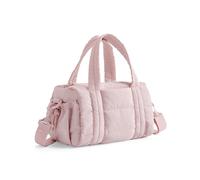 bagsmart Mini Damen Umhängetasche Sporttasche Damen, crossbody bag damen, 5L gesteppte Sporttasche für Wochenende/Schwimmen, Rosa