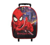 Bagtrotter - Spider-Man - Schulrucksack mit Rädern - Schwarz - 1 Fach mit Reißverschluss - Gepolsterte Schultergurte - 25x12x32cm - Material Polyester - Schulrucksack Kindergarten