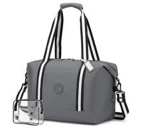 BAGZY Reisetasche Faltbare Handgepäck 45x36x20 easyJet Taschen Koffer Tasche Wasserdicht Umhängetasche Reise Kabine Gepäck Reisetasche Groß Weekender Sporttasche Handtaschen Hospital Bag Grau