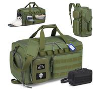BAGZY Taktischer Reisetasche Sporttasche Herren mit Schuhfach Gym Tasche Rucksack 40L Trainingstasche Herren Für Arbeits Reise Sport Fitness Weekender Zelten mit Taktische Kulturtasche Grün