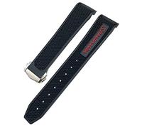 BAHDB Damen Herren Uhrenarmbänder für Omega Sxwatch Speedmaster 007 Seamaster 300 AT150 Silikon-Uhrenarmband 21 mm Silikon-Uhrenarmband