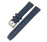 BAHDB Uhrenarmband für Tissot 1853 Seastar T120 T114, Gummi, Sport, Tauchen, Schwarz / Blau, weiches Uhrenarmband aus Silikongummi, 19 mm, 20 mm, 20mm, Azetat, Kein Edelstein