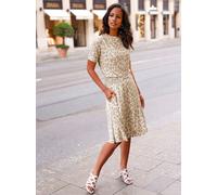 Bahnenrock LADY, Damen, Gr. 52, beige (sesam, ecru, bedruckt), 95% Polyester, 5% Elasthan, gemustert, mehrfarbig, knielang, Röcke (92218324-52) sesam, ecru, bedruckt