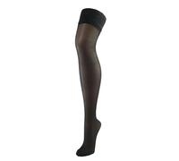 Bahner Classic Line 70 Halterloser Stützstrumpf 1 Paar | 37-38 (M) | Schwarz (BA-0008)