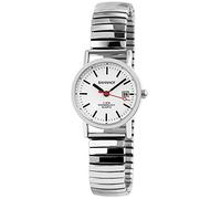 Bahnhof Damen - Uhr Metall Zugband Armbanduhr Datum Analog Quarz 170049