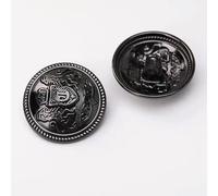BAICO 10 Stück 15 mm/18 mm/20 mm/23 mm/25 mm runde Metallknöpfe Retro Löwe Ösenknopf DIY Nähen Jeans Anzug Mantel Hemd Kleid Zubehör