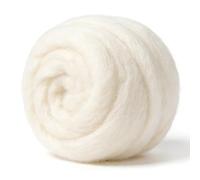 BAIFULAI 100g/3.52oz Weiß Filzwolle zum Stricken, Filzen Wolle Trockenfilzen, Trockenfilzen und Nassfilzen, Märchenwolle, Filzen Starterset für Kinder DIY Handwerk Deko