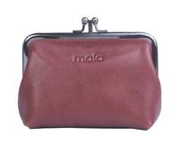 Bailey Leder Doppelrahmen Geldbörse - Große Damen Münzbörse mit Kartenfach, Zinnverschluss & Geschenk Staubbeutel - Echtes weiches Leder - 12 x 9 x 5 cm - Braun/Schwarz, braun, L, Klassisch