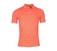 Baileys Regular Fit Longsleeve Poloshirt pink, Einfarbig