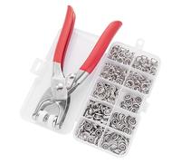 Bailinks 100er Metall-Druckknopf Set mit Zange - Premium Druckknöpfe für Nähen & Ohne Nähen, Ideal für DIY Projekte, Kinderkleidung, Taschen & Handwerk, 9,5 mm (Silber)