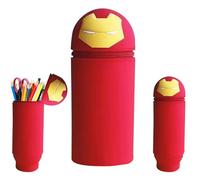 BAISHUWU 2 in 1 Silikon Stifthalter, 2 in 1 Cartoon Bleistifthalter, Cartoon Federmäppchen, silikon federmappchen, federmappchen aus Weichem silikon, 2 in 1 Weiche Silikontasche, für Mädchen Teenager