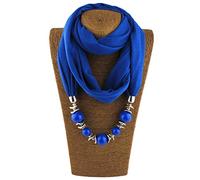 Baiyao Damen klassischer Stil Halskette Sash Schal mit Schmuck Anhänger Geschenk(Black Friday)