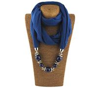 Baiyao Damen klassischer Stil Halskette Sash Schal mit Schmuck Anhänger Geschenk(Black Friday)