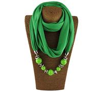 Baiyao Damen klassischer Stil Halskette Sash Schal mit Schmuck Anhänger Geschenk(Black Friday)