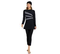 BaJooruly Modest Swimsuit for Women Plus Size Bukini for Girls Full Coverage Bathing Suit Swimming Costume(XXL,J4)