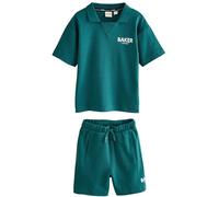 BAKER BY TED BAKER Jungen Poloshirt und Shorts im Set Grün numeric_116