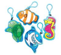 Baker Ross Plüsch Schlüsselringe „Leben im Meer„, für Kunsthandwerksprojekte für Kinder (4 Stück)