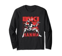 Baki Hanma Betende Mantis Stance The Grappler Anime Manga Langarmshirt
