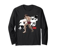 Baki Hanma The Grappler Total Fighting Stance Anime-Manga Langarmshirt