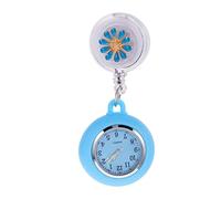 balacoo 1stk Schwesterntisch Taschenuhr Keychain Krankenschwestern Revers Uhr Krankenschwestern Uhr Pin Pflegeuhr Ansteckuhr Fob Fräulein Leuchtend Gehäuse Material: Legierung Silikonhülle