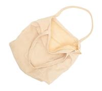 balacoo Große mit Robuster Struktur und Modischem Design Damen aus Cordstoff Umhängetasche Geräumige Tragetasche in Beige für Strand und Camping