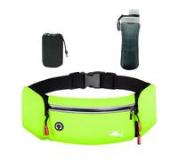 Balakaka Bauchtasche Herren mit Sport Wasserflasche, Laufgürtel Hüfttaschen für Running mit Kopfhöreranschluss, Gürteltaschen mit Flaschenhalter für Outdoor-Workout Wandern, Fruchtgrün