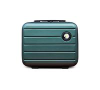 Balakaka Kosmetikkoffer 34x15x25 cm Kleine Daisy, Beautycase Damen Hartschale mit Handgriff und Reißverschluss, ABS Wasserdicht Große Kapazität Schminktasche für Reisen, Dunkelgrün