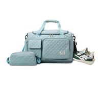 Balakaka Reisetasche Damen 34 L mit 1,5 L Kleiner Tasche, Weekender Bag mit Schuhfach und Nassfach, Wasserdicht Handgepäck Tasche mit Abnehmbarem Schultertragegurt, Seeblau