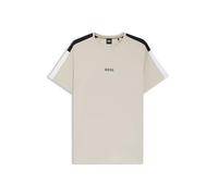 BOSS Pyjama-T-Shirt aus Baumwoll-Mix mit Colour-Block-Design - Style Balance T-Shirt RN, 50557056 Hellgrau M