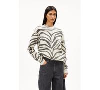 BALBAA PREMIUM ZEBRARAA STRICKPULLOVER |Mohair-Woll-Mix - mehrfarbig (XS)