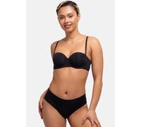 Dorina Balconette BH für Damen, leicht gepolsterter Bügel Bandeau, mit abnehmbaren Trägern, Michelle/ECO Balcony, Schwarz, 75A