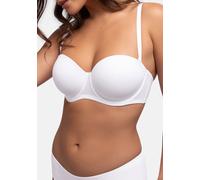 Balconette-BH DORINA "Michelle", Damen, Gr. 80, Cup B, weiß, Microtouch, Obermaterial: 64% Polyamid, 26% Polyester, 10% Elasthan, unifarben, bequem, BHs Balconette-BH, mit vorgeformten Cups, abnehmbar