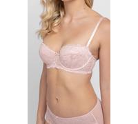 Balconette-BH DORINA "Perfect Lace", Damen, Gr. 80, Cup C, pink, Microtouch, Obermaterial: 90% Nylon, 10% Elasthan, BHs Balconette-BH, mit Spitze, elastisch (60208029-80)