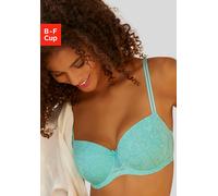Balconette-BH LASCANA, Damen, Gr. 90, Cup D, grün (mint), Microtouch, Obermaterial: 82% Polyamid, 18% Elasthan, figurbetont, BHs BH Spitzen-BH Bügel-BH Schalen-BH T-Shirt-BH Balconette-BH, aus feiner,