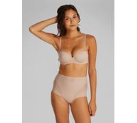 Balconette-BH "PUSH UP STRAPLESS", Damen, Gr. 75, Cup A, beige (cedar), Obermaterial: 79% Polyamid, 21% Elasthan, CALVIN KLEIN UNDERWEAR, unifarben, körpernah, BHs Balconette-BH, mit sicherem Halt (97