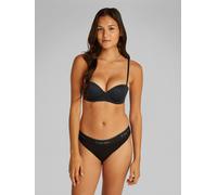Balconette-BH "PUSH UP STRAPLESS", Damen, Gr. 75, Cup D, schwarz, Obermaterial: 79% Polyamid, 21% Elasthan, CALVIN KLEIN UNDERWEAR, unifarben, casual, körpernah, BHs, mit sicherem Halt (77161160-75) s